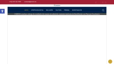Screenshot preview of umich.mx