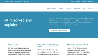Screenshot preview of xapi.com