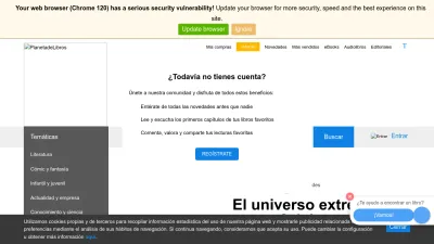 Screenshot preview of planetadelibros.com.pe