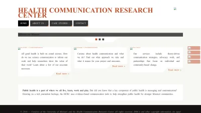 Screenshot preview of hcrc.missouri.edu