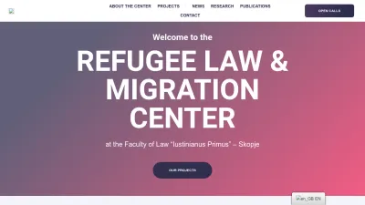 Screenshot preview of refugeelaw.mk