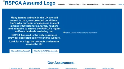 Screenshot preview of rspcaassured.org.uk