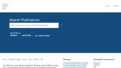Screenshot of Usda.library.cornell.edu