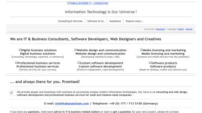 Screenshot preview of tobiaseichner.com
