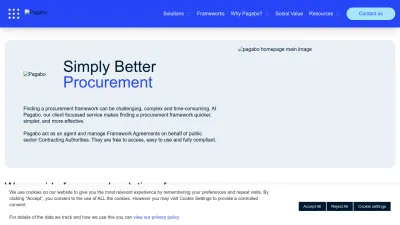Screenshot preview of pagabo.co.uk