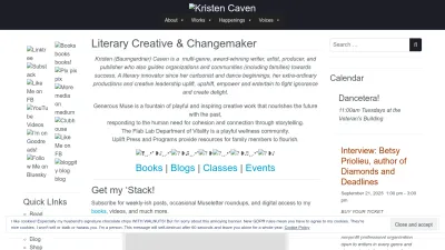 Screenshot preview of kristencaven.com