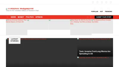 Screenshot preview of theblot.com