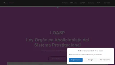 Screenshot preview of leyabolicionista.es