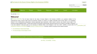 Screenshot preview of humanrights.ucdavis.edu
