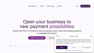 Screenshot preview of payio.co