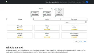 Screenshot preview of easystereogrambuilder.com