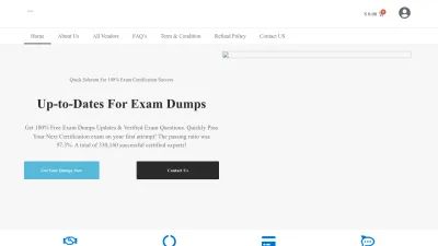Screenshot preview of itexamquestions.com