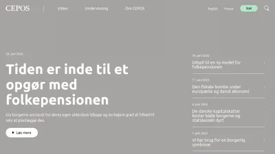 Screenshot preview of cepos.dk