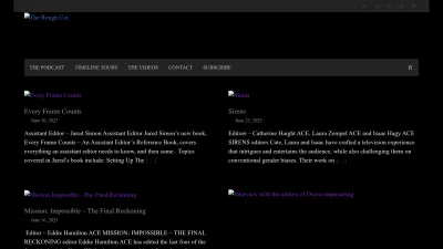 Screenshot preview of theroughcutpod.com