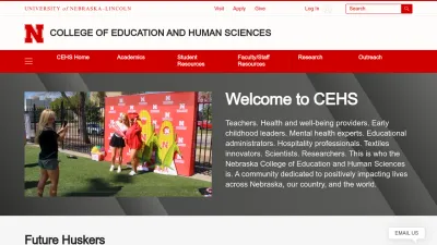 Screenshot preview of cehs.unl.edu