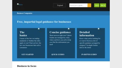Screenshot preview of businesscompanion.info