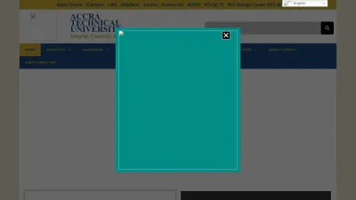 Screenshot preview of atu.edu.gh