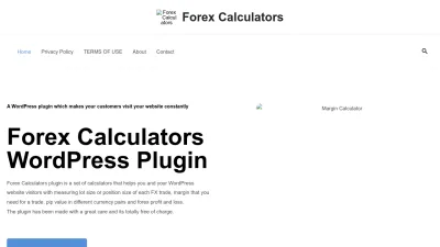 Screenshot preview of forexcalcs.com