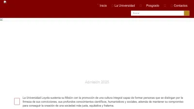 Screenshot preview of loyola.edu.bo