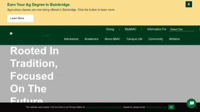 Screenshot preview of abac.edu