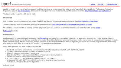 Screenshot preview of uperf.org