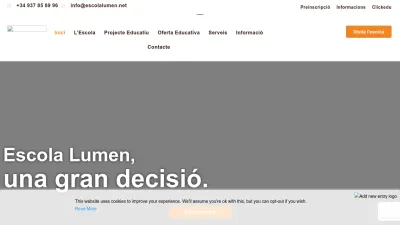Screenshot preview of escolalumen.net