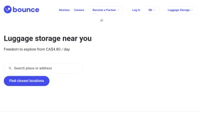 Screenshot preview of bounce.com