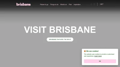 Screenshot of Visit.brisbane.qld.au