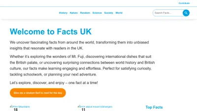 Screenshot preview of facts.uk