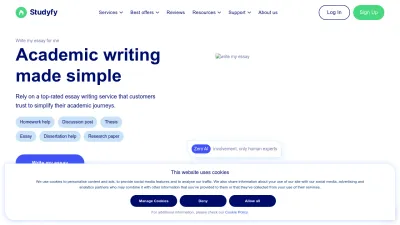 Screenshot preview of studyfy.com
