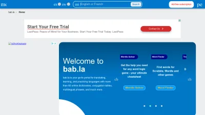 Screenshot preview of bab.la
