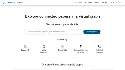 Screenshot preview of connectedpapers.com