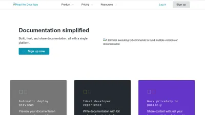 Screenshot preview of readthedocs.com