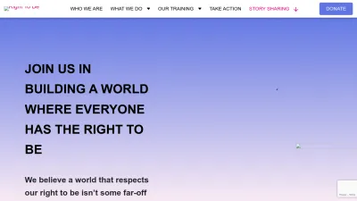 Screenshot preview of righttobe.org
