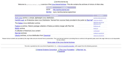 Screenshot of Archive.kernel.org