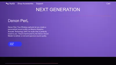 Screenshot preview of nurasound.com