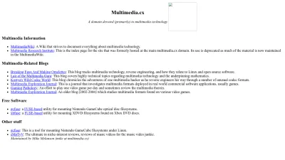 Screenshot of Multimedia.cx