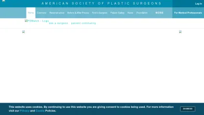 Screenshot preview of plasticsurgery.org