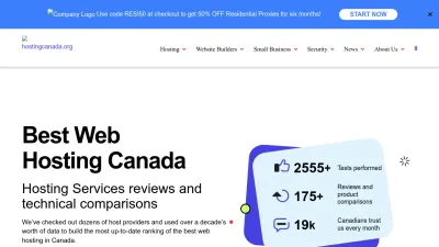 Screenshot of Hostingcanada.org