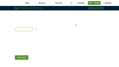Screenshot preview of qgis.org