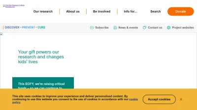 Screenshot preview of thekids.org.au