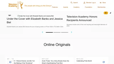 Screenshot of Televisionacademy.com