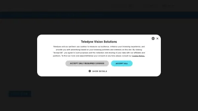 Screenshot preview of teledynevisionsolutions.com