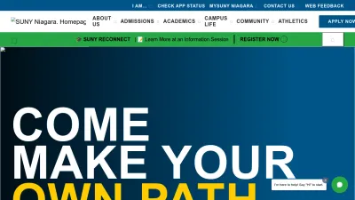 Screenshot preview of sunyniagara.edu