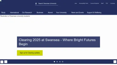 Screenshot preview of swansea.ac.uk