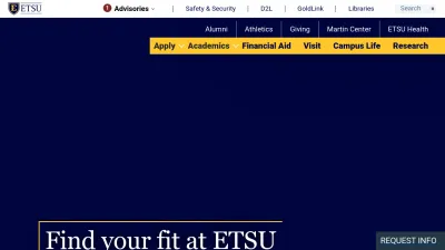 Screenshot preview of etsu.edu
