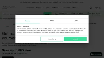 Screenshot of Hosting.com