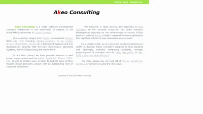 Screenshot preview of akeo.ie